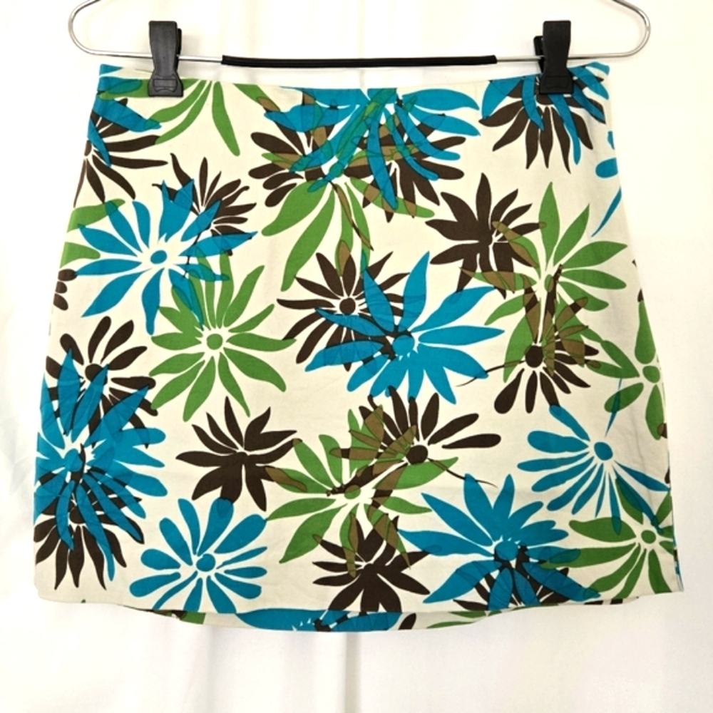 ( Express ) Tropical Print Mini Skirt